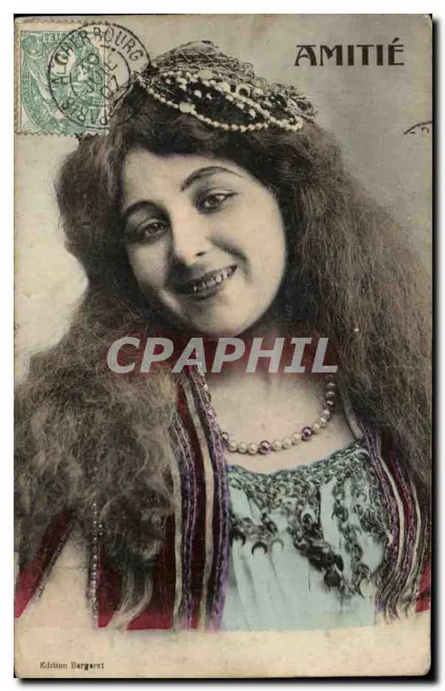 Frau im orientalischen Kleid — Freundschaft — Édition Bergarat - Vorderseite
