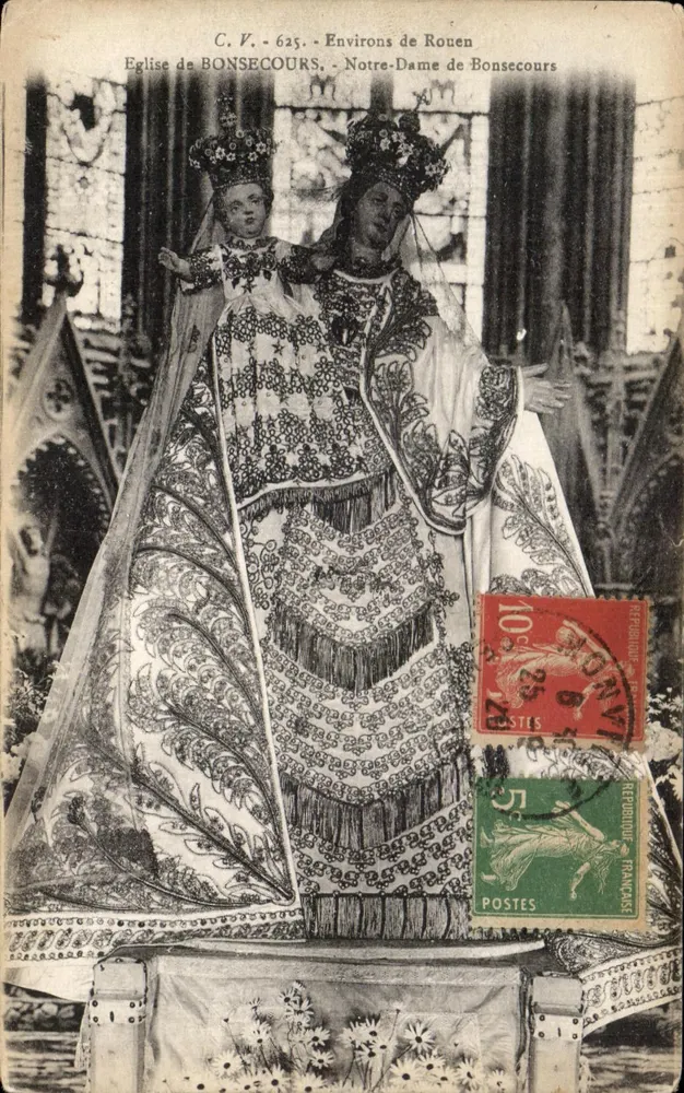 Notre-Dame de Bonsecours — Kirche von Bonsecours — Umgebung von Rouen - Vorderseite