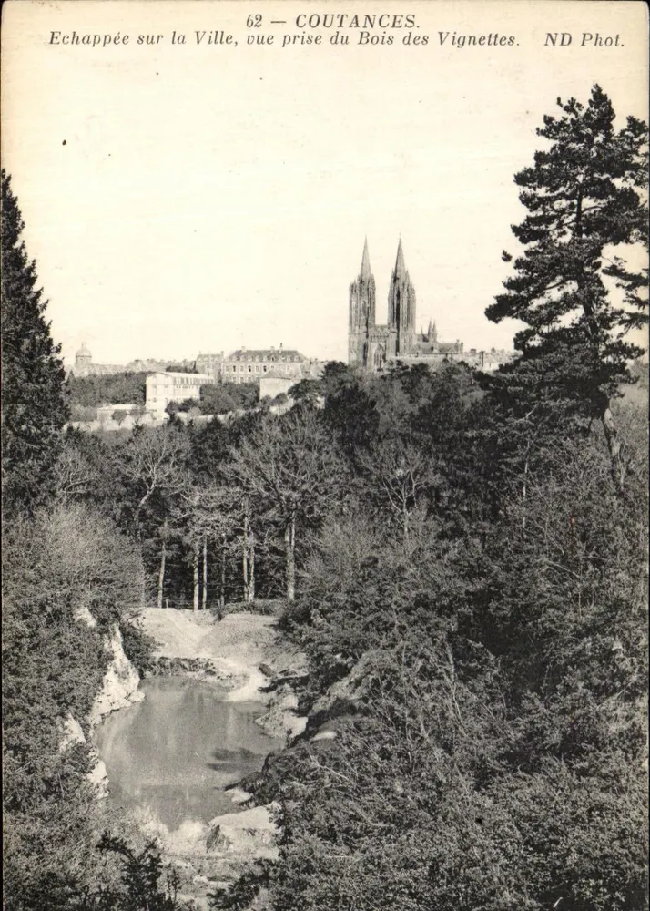 Coutances — Ansicht vom Bois des Vignettes — ND Phot. - Vorderseite