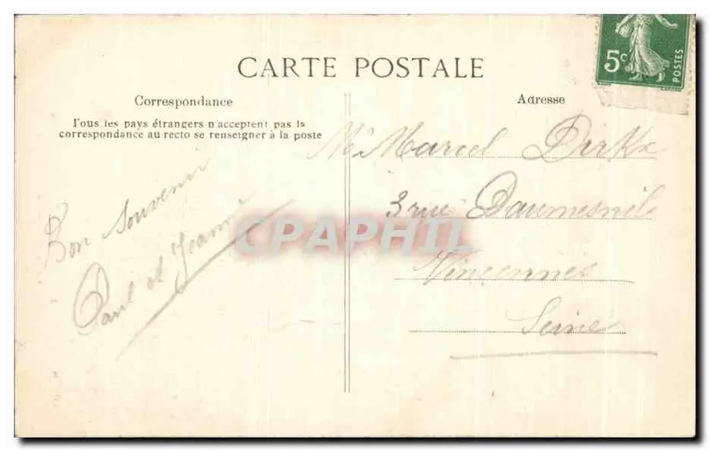 Reims — Fontaine Bartholdi auf der Place de la République — Verlag E.P.D. n°87 - Rückseite