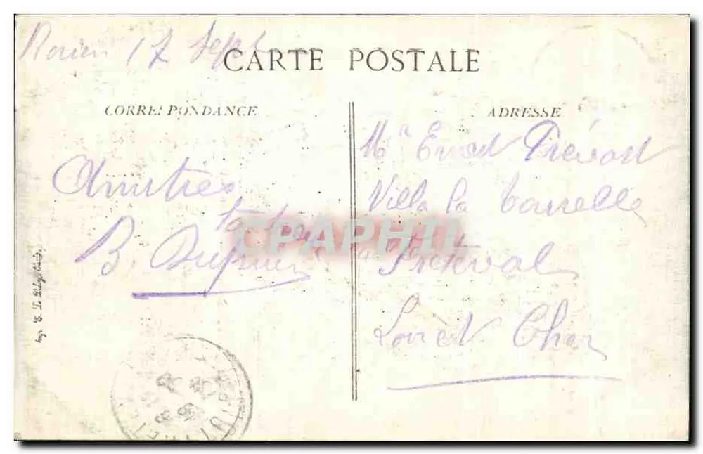 Rouen — Ansicht der Küste Sainte-Catherine — B-D - Rückseite