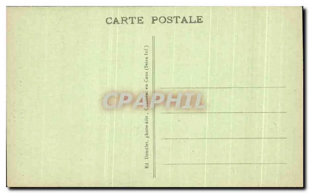 Caudebec-en-Caux (Sul-Inf.) — Igreja Nossa Senhora (Monumento Histórico) — Ed. Douillet, foto-edição Caudebec-en-Caux (Seine Inferior) - Verso