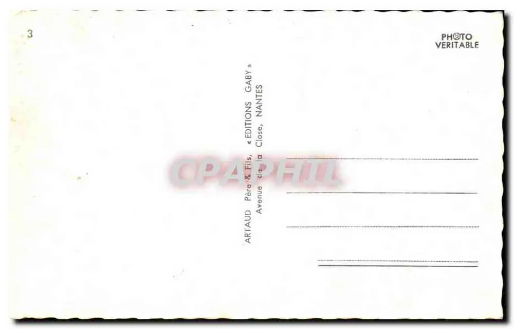 Veules-les-Roses — vista geral, Praça Saint-Nicolas, L'Esplanade, La Veule, Partida para a pesca — Edições Artaud & Fils, Nantes - Verso