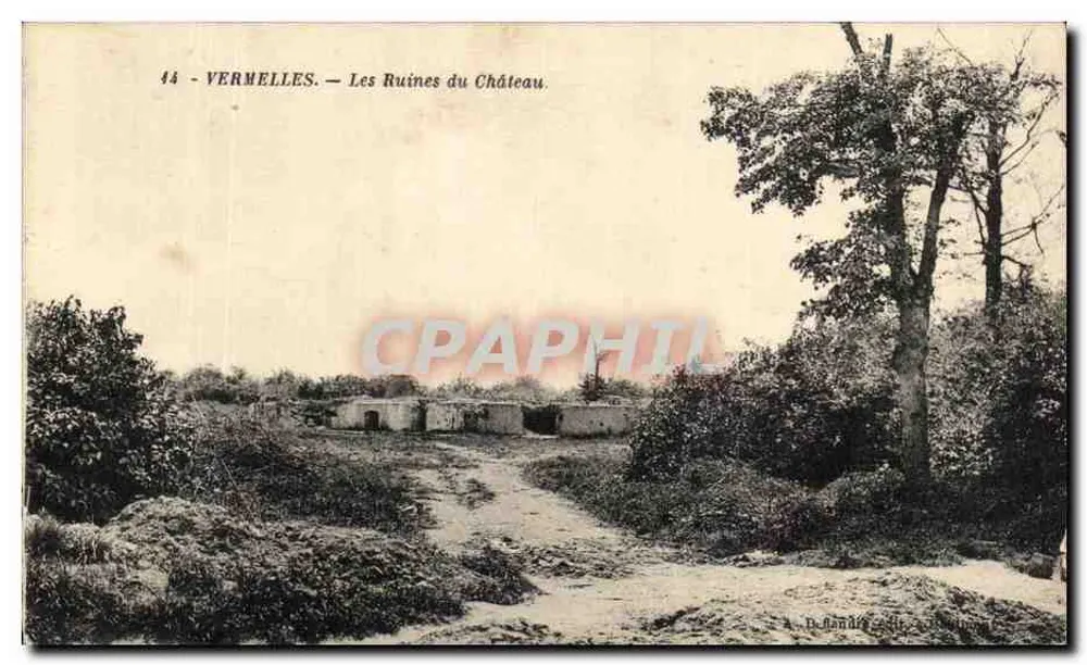 Vermelles — De Ruïnes van het Kasteel — De Randre, serie 44 - Voorkant