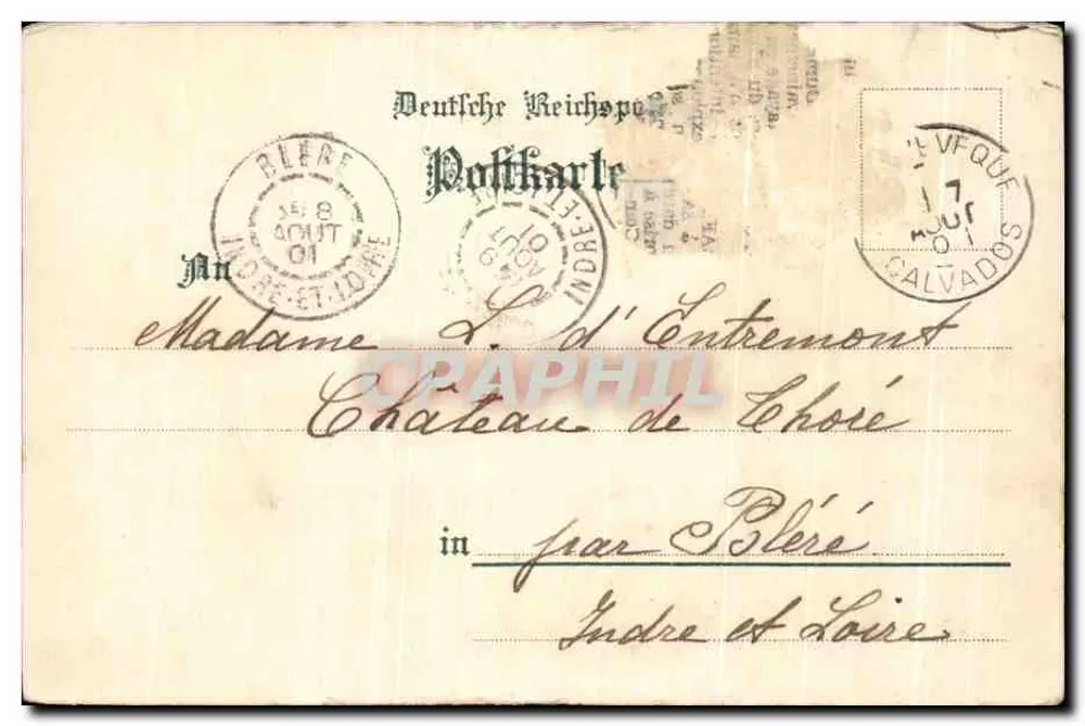 Cigognes sur un clocher — Consolidation du Nid — éditeur H. Hans - Verso