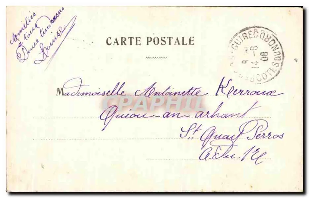 Junge Frau im orientalischen Kleid — C. M. — Französische Republik - Rückseite
