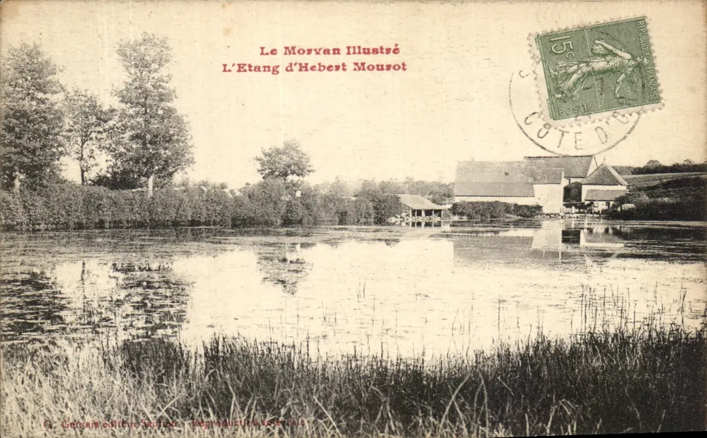 L'Étang d'Hebest Mousrot — Le Morvan Illustré — G. Gervais editor, Sézanne - Frente