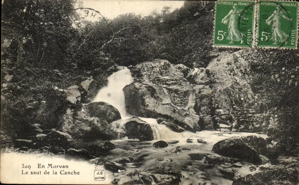 O salto da Canche — Em Morvan — J.C. AUTUN n°309 - Frente