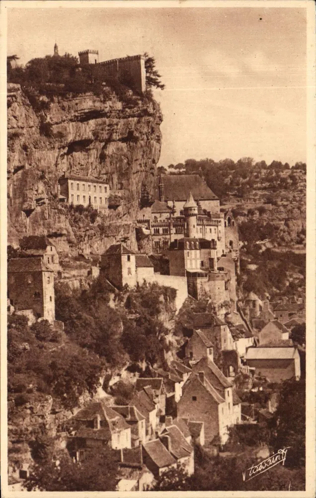 Rocamadour — Vista generale al Conchant — Éditions d'Art Tassaint, Conchanc - Recto