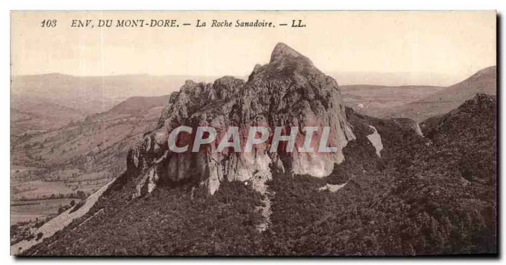 Vizinhança do Mont-Dore — La Roche Sanadoire — LL. — N° 103 - Frente