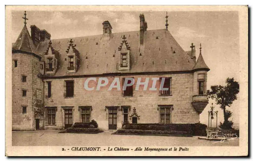 Chaumont - Schloss - Mittelalterliche Flügel und Brunnen — Verlag Harmignies - Vorderseite