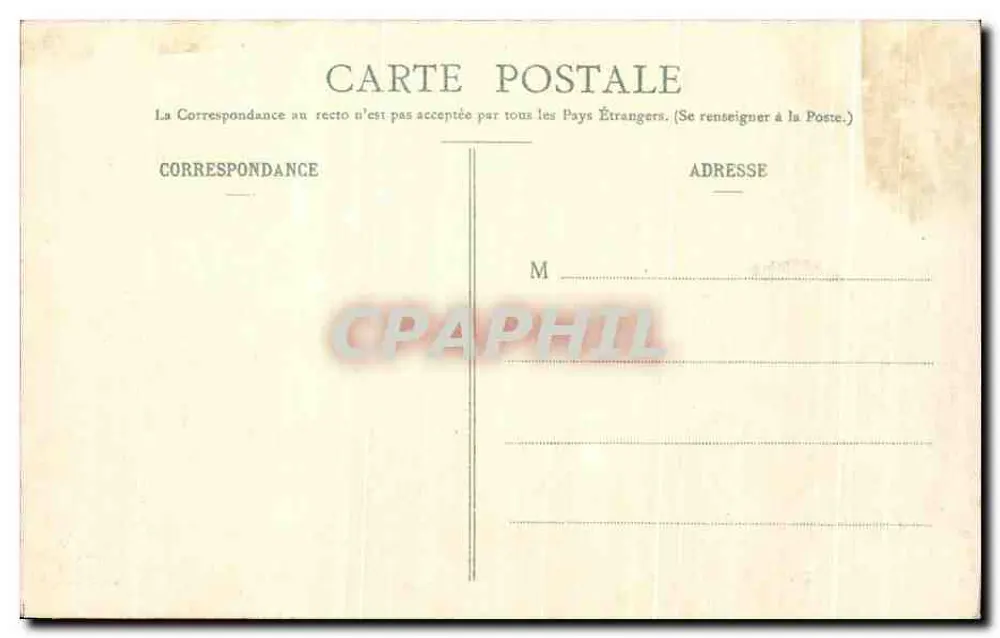 See Aiguebelette — Stein-Grenzstein zwischen den Gemeinden Aiguebelette und Lépin — E. Reynaldo, Verleger, Cahors - Rückseite