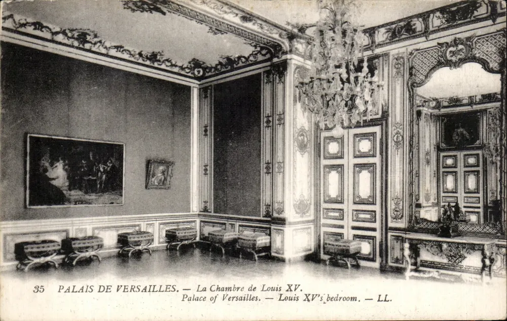 Palais de Versailles — La Chambre de Louis XV — LL. n°35 - Recto