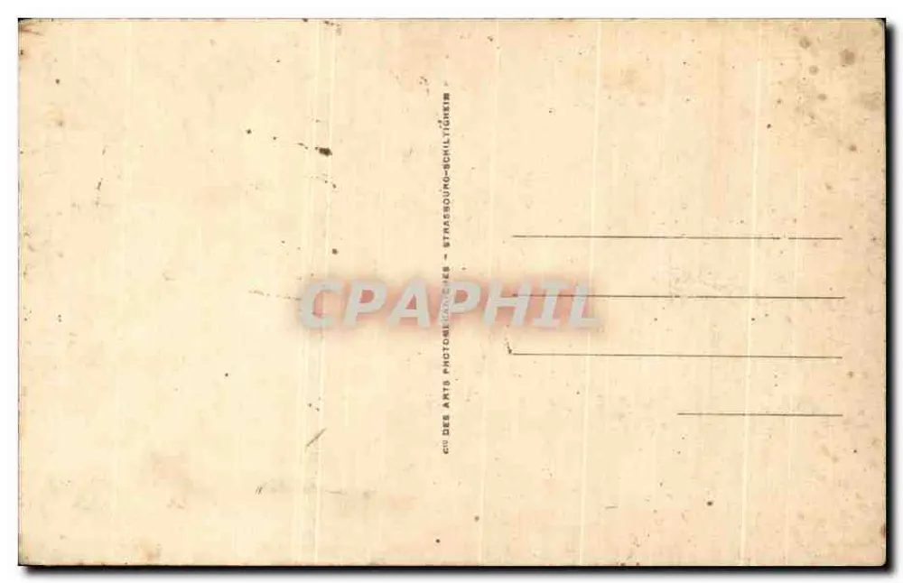 Auxerre - La Cathédrale vue des bords de l'Yonne — éditeur Cie des Arts Photographiques - Strasbourg-Schiltigheim, n° 228 - Verso