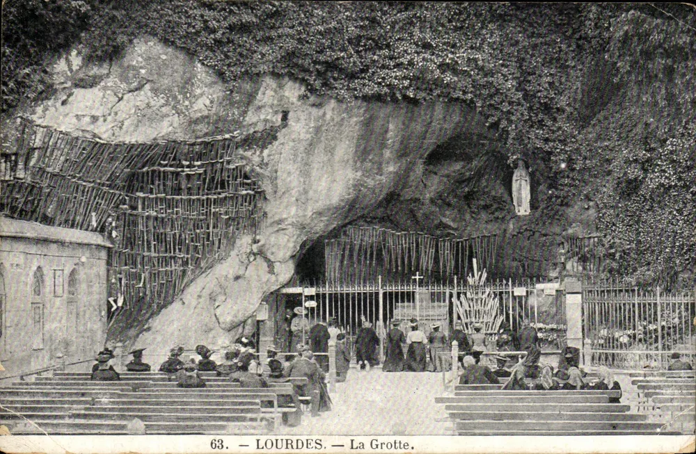 Lourdes — A Grotta — editor não identificado, n° de série 63 - Frente