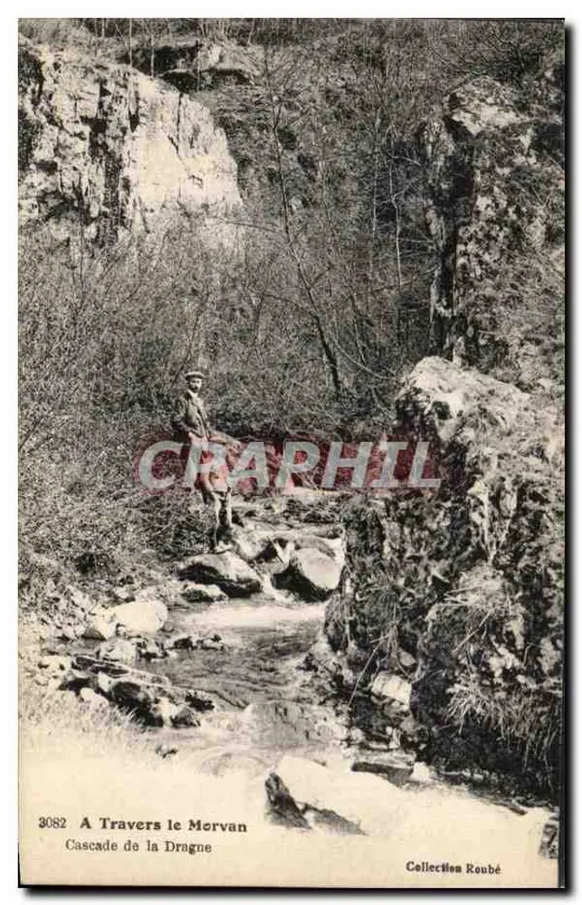 Cascata da Dragne — Morvan — Coleção Roubé - Frente
