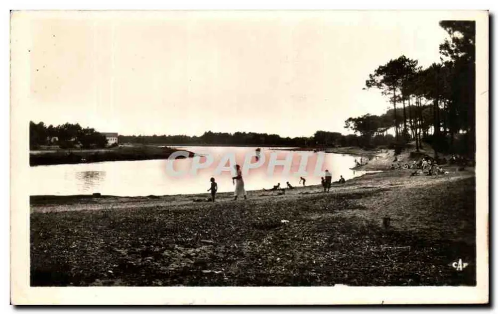 Le Bousset, salzige Fluss mit kleinem Strand — Hossegor - Capbreton — Verlag C.A.P. Paris - Vorderseite