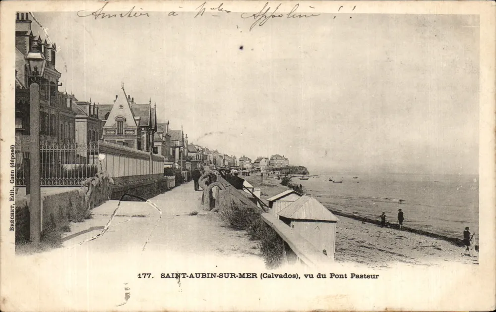 Saint-Aubin-sur-Mer (Calvados), vista do Ponte Pasteur — Bréchert, Caen (depositado) n°177 - Frente