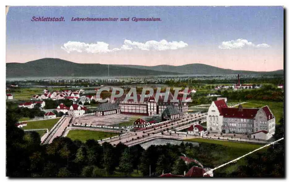 Schiettstadt. Lehrerinnenseminar und Gymnasium. — Verlag: R. Hartmann, Schiettstadt. - Vorderseite