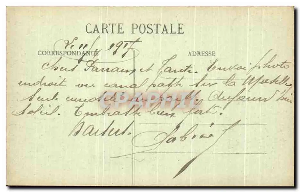 Flavigny-sur-Moselle — Le Pont-Canal — éditeur impr. sur la carte - Reverso