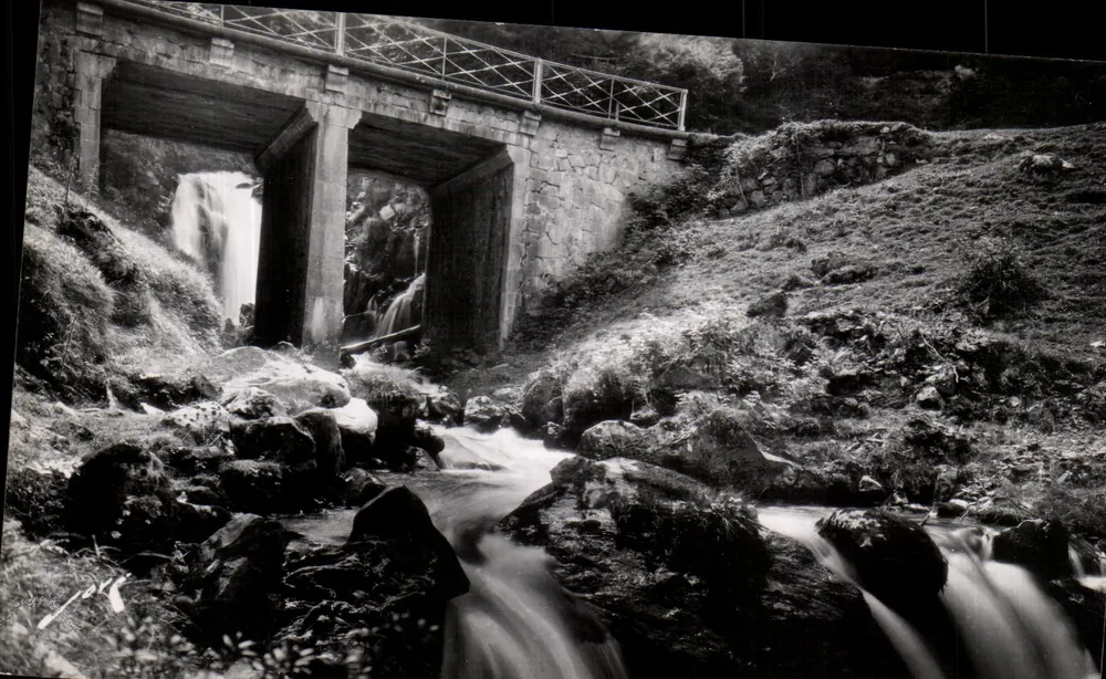 Ponte e Cachoeira de Gripp - Barèges (Ariège) — Edição Jovès, n° 409 - Frente
