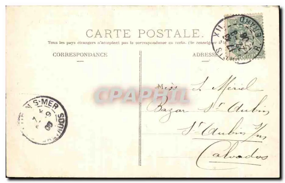 Mairie des 12. Arrondissements — Paris — P. Marmuse, Paris, n°349 - Rückseite