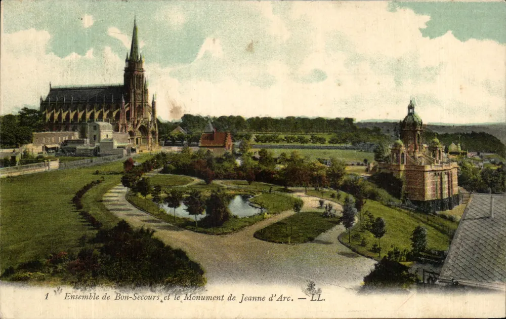 Conjunto de Bon-Secours e o Monumento de Joana d'Arc — LL. - Frente