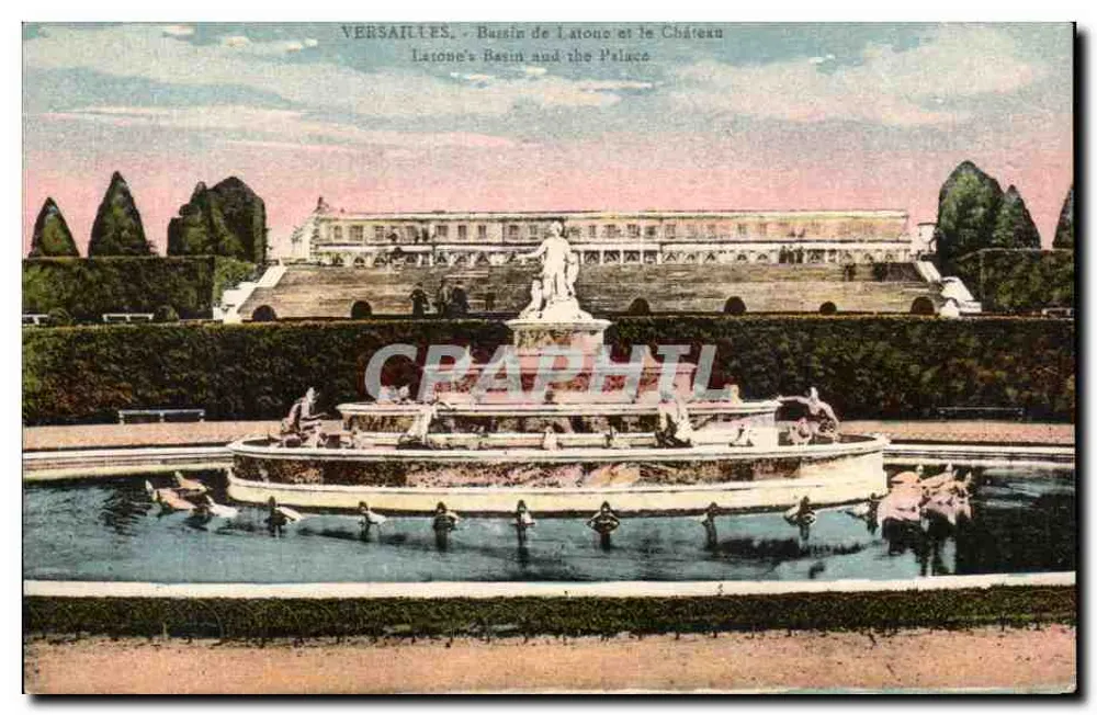 Versailles - Bassin de Latone et le Château - Recto