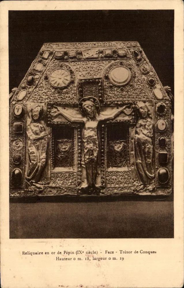 Reliquaire en or de Pépin (IXe siècle) — Face — Trésor de Conques - Vorderseite