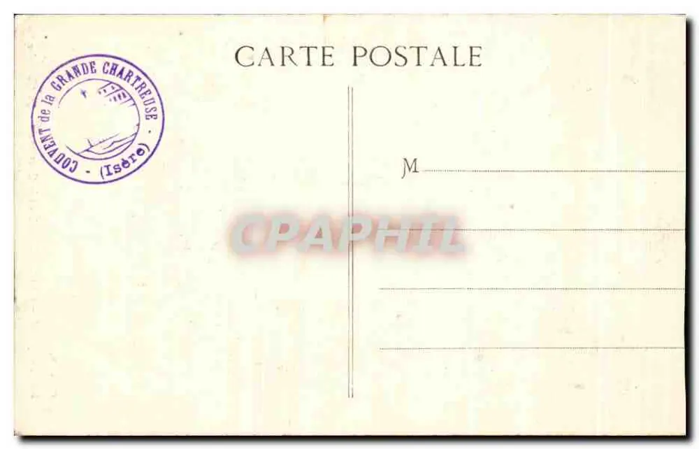 La Chapelle — Konvent der Grande Chartreuse — Dauphiné - Rückseite