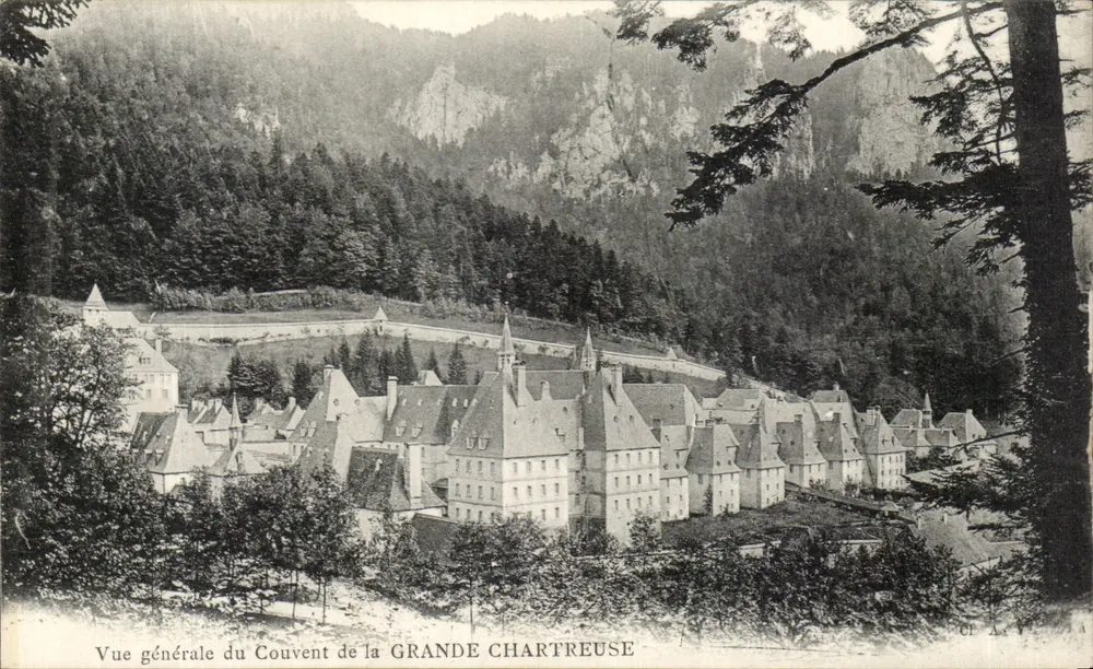 Vista geral do Convento da Grande Chartreuse — editor C.F. A.V. - Frente
