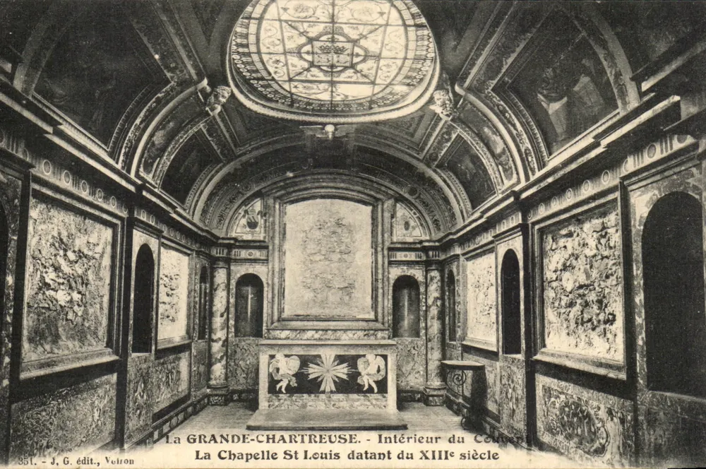 La Grande-Chartreuse - Innenraum der Kapelle Saint-Louis aus dem 13. Jahrhundert — J. G. Verlag, Voitron - Vorderseite