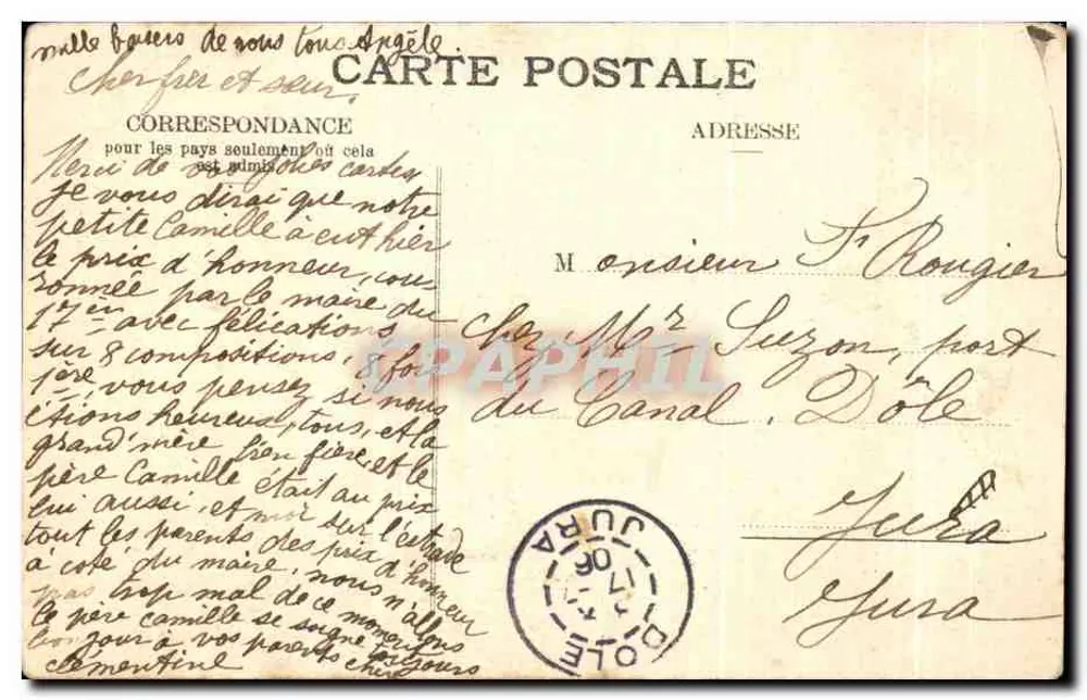 Chamonix — Gemeindekasino und Aiguille du Dru — Verleger, Genf - Rückseite