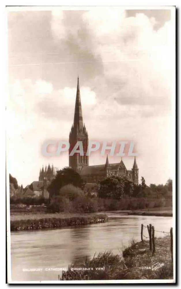 Catedral de Salisbury — Vista de Constable — Walter Scott (n° 10766) - Frente