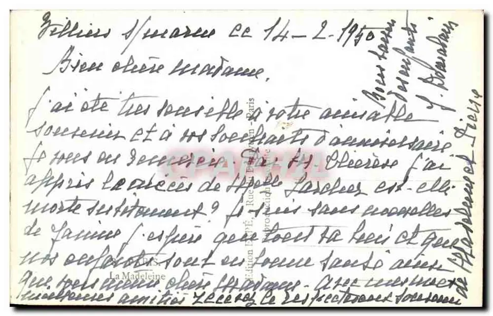 पेरिस में पैन्थियों — क्लासिक फैसेड के दृश्य — एडिटर ला मैडलिन, संख्या 142 - पीछे