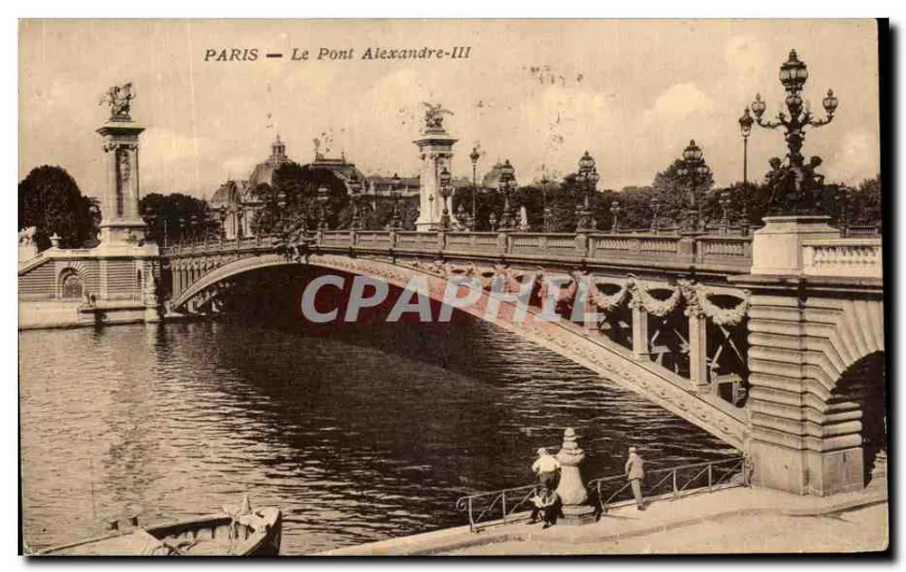 PARIS — O Ponte Alexandre-III — Editor 8 — Edição «Liberté» - Frente