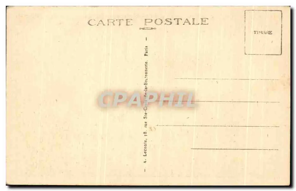 Paris — Fonte de Médicis — A. Lecopie, 18, rue Ste-Croix-de-la-Bretonnerie, Paris - Verso