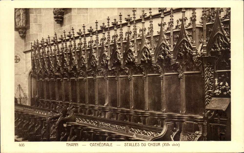 Thann — Catedral — Stalles do coro (século XVI) - Frente