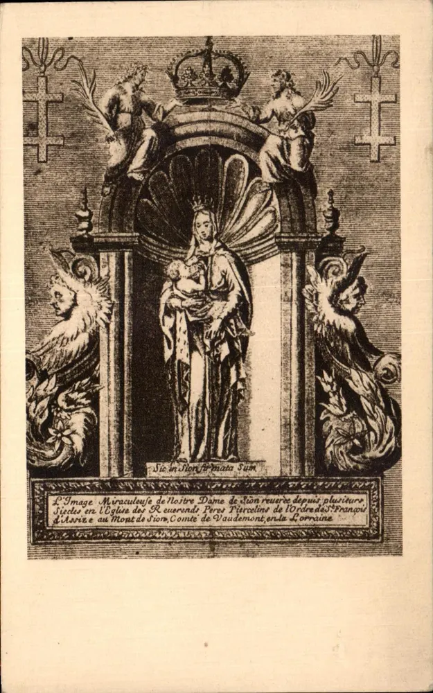 Notre-Dame de Sion — Wunderbare, verehrte Bild — Künstlerische Sammlung Ch. Sadoul - Vorderseite