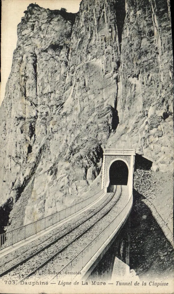 Dauphiné — Linie von La Mure — Tunnel von Clapisse — D. Raffert, Grenoble, n°703 - Vorderseite