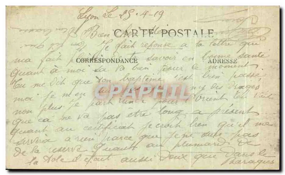 LYON — A Prefeitura, construída em 1885, por Louvier — n° 5699 - Verso