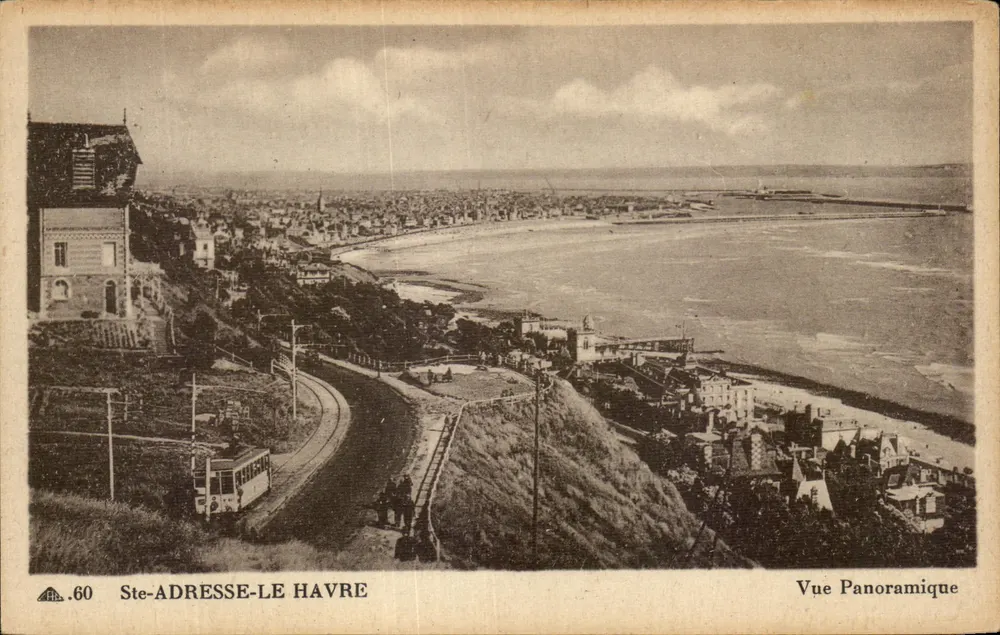 Ste-Adresse-Le Havre — Panoramablick — C.P. des Arts Piézomécaniques, Nr. 60 - Vorderseite
