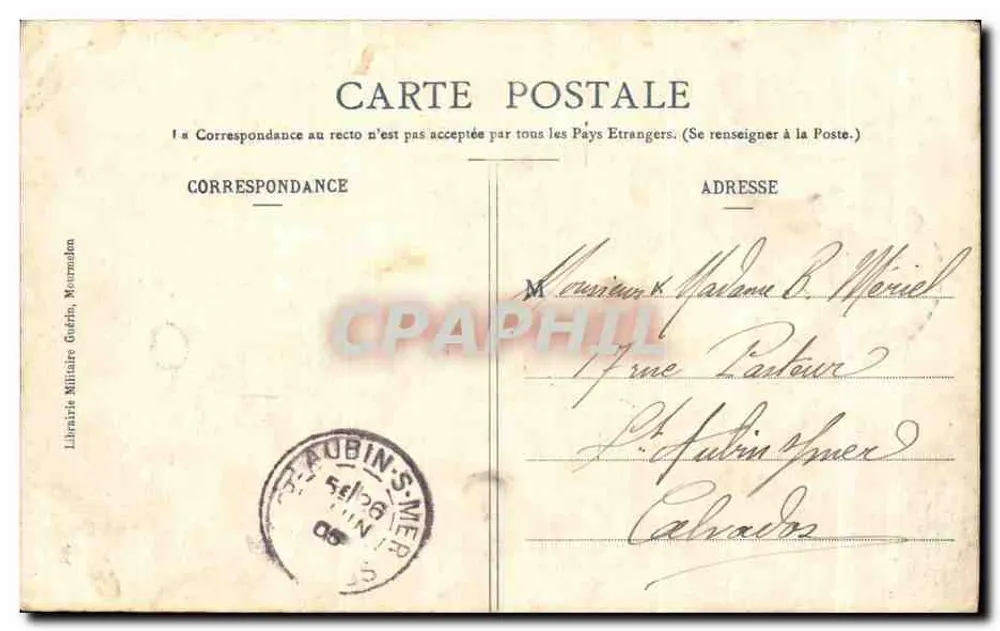 Tage noch zu tun — Auf dem Lager von Châlons — Militärbuchhandlung Godefroy, Mourmelon - Rückseite