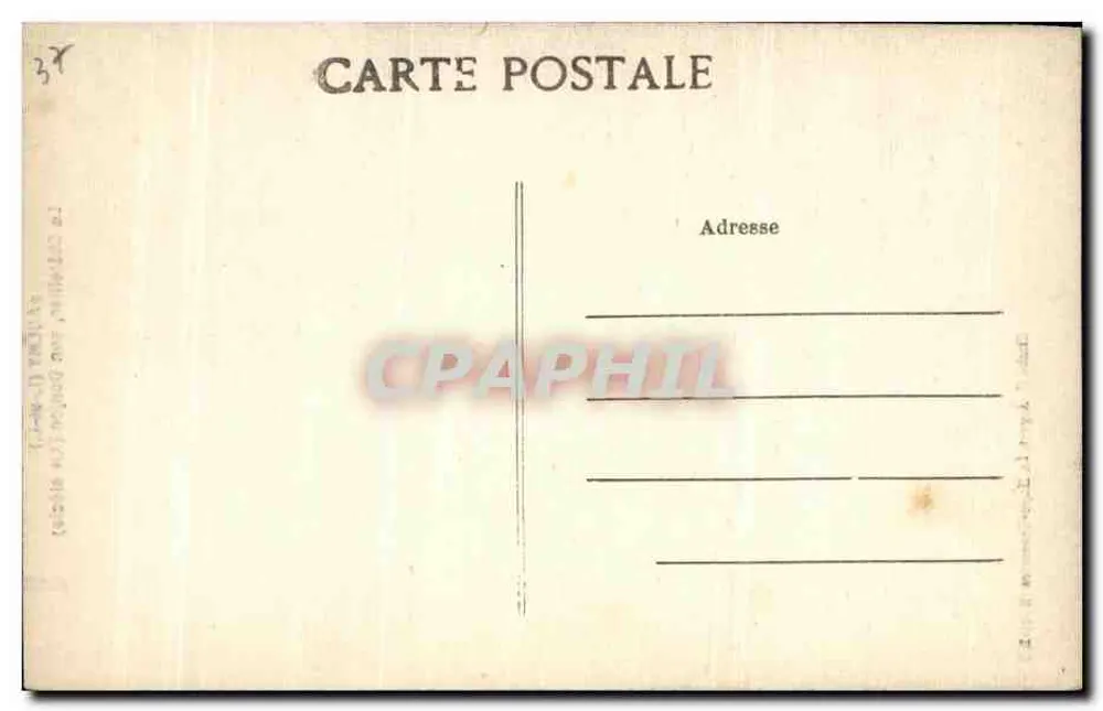 Paulmy (Il-et-L.) — O Châtelier, seu donjon (século XI) — La Haye-Deçantin - Verso