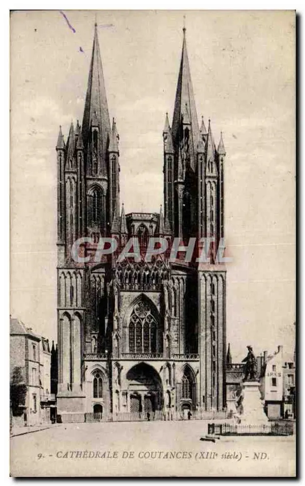 Catedral de Coutances (século XIII) — ND. — Editor ND, n°9 - Frente