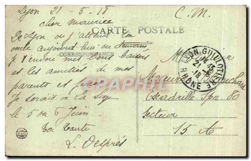लियोन — लुव्रे के पैलेस — ई.आर. — संख्या 140 - पीछे