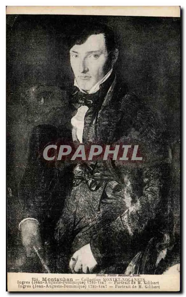 Ingres — Portrait von Herrn Gilibert — Sammlung MONLET-NOGANKTS - Vorderseite