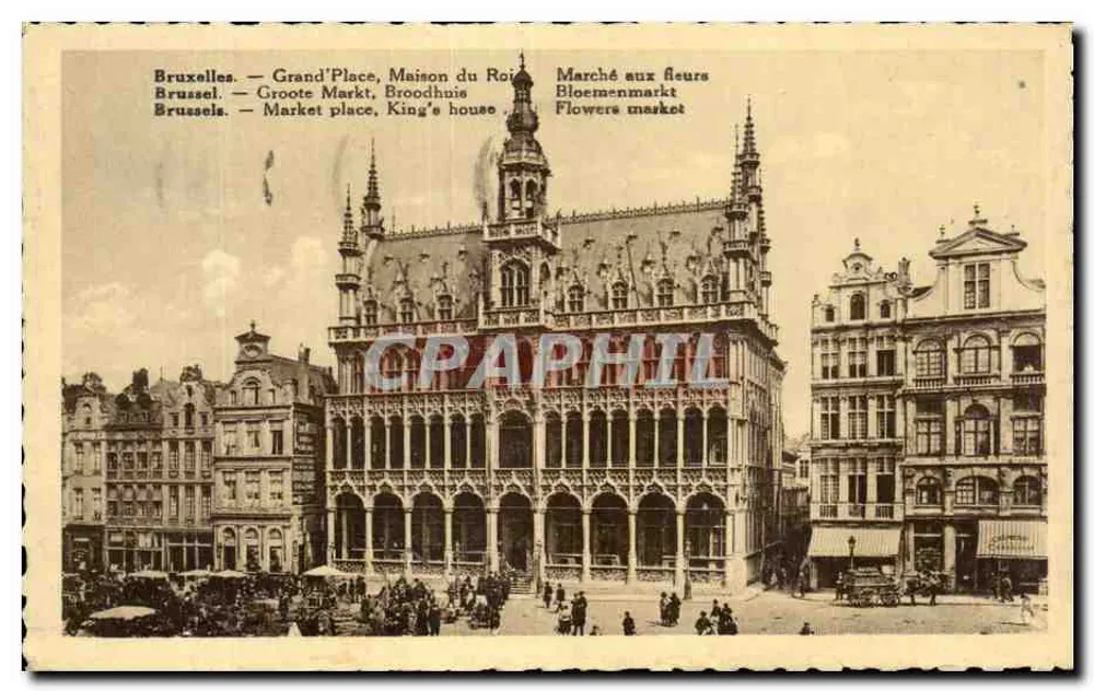 Bruxelles — Grand'Place, Maison du Roi — éditeur Edition Novellet, Bruxelles - Vorderseite