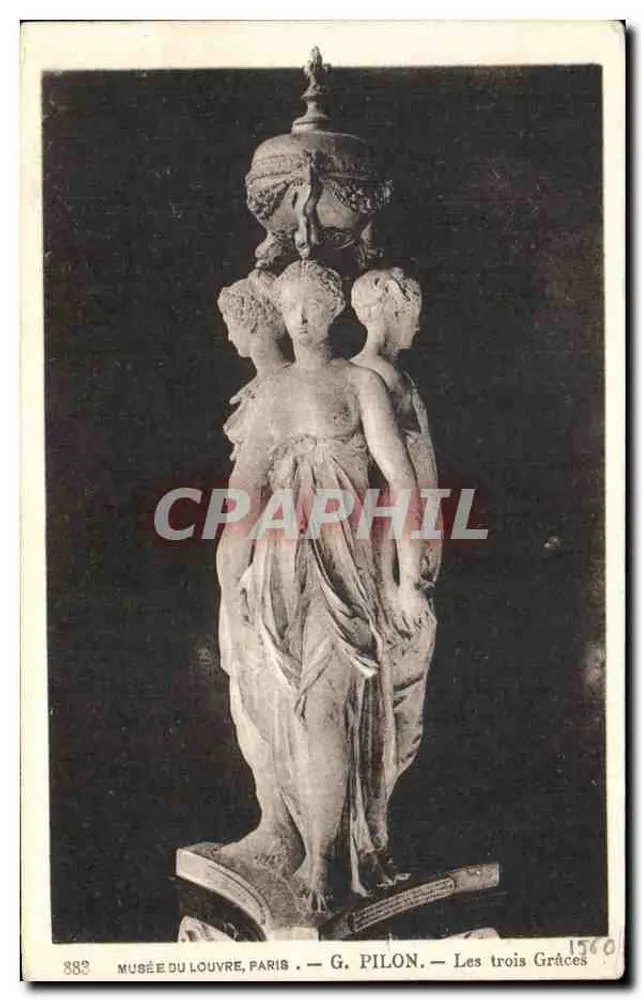 Museu do Louvre, Paris — G. Pilon — As Três Graças - Frente