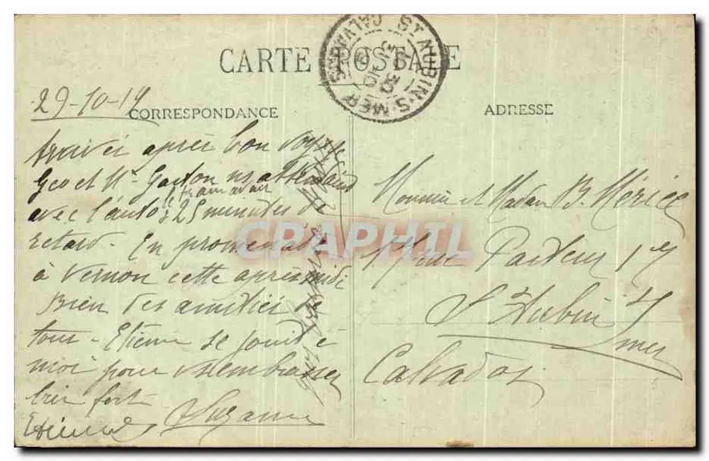 Vernon (Eure) — Castelo de Bizy — editor: Béatrice G. (Paris) - Verso